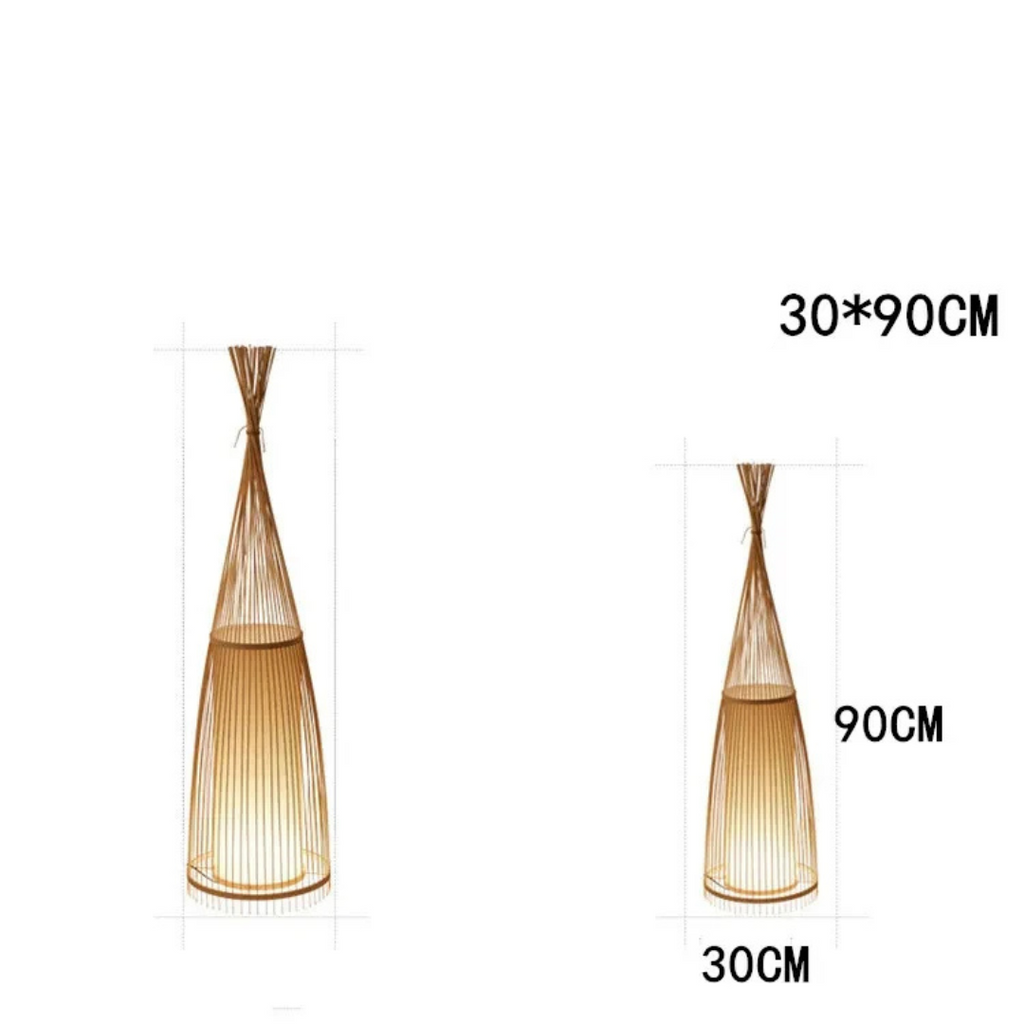 Bamboo TeePee Floor Lamp | Premium Quality