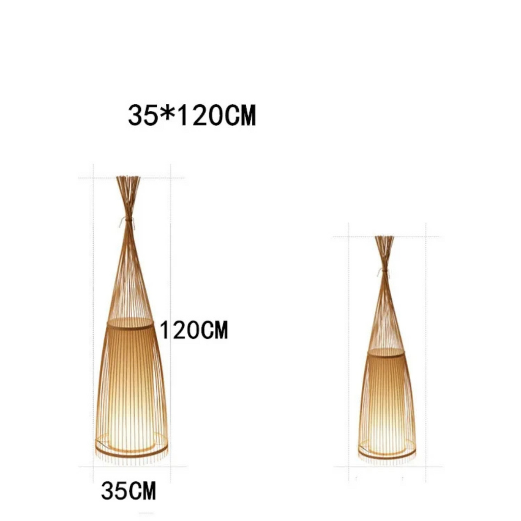 Bamboo TeePee Floor Lamp | Premium Quality