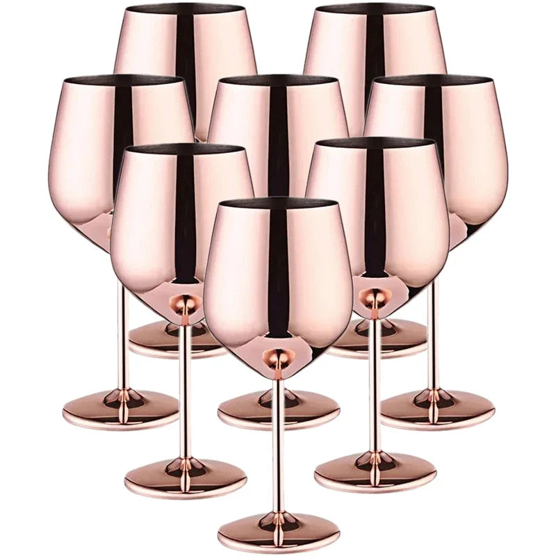Stainless Steel 8-Piece Glassware Set | Premium Quality
