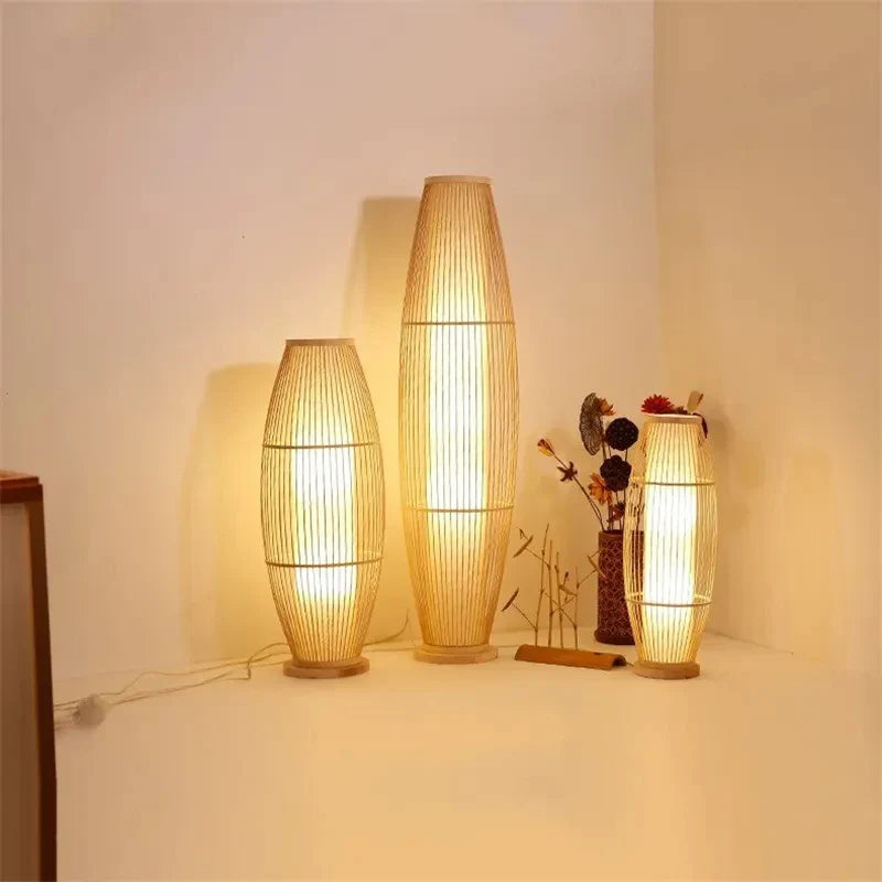 Bamboo Tower Floor Lamp | Premium Quality