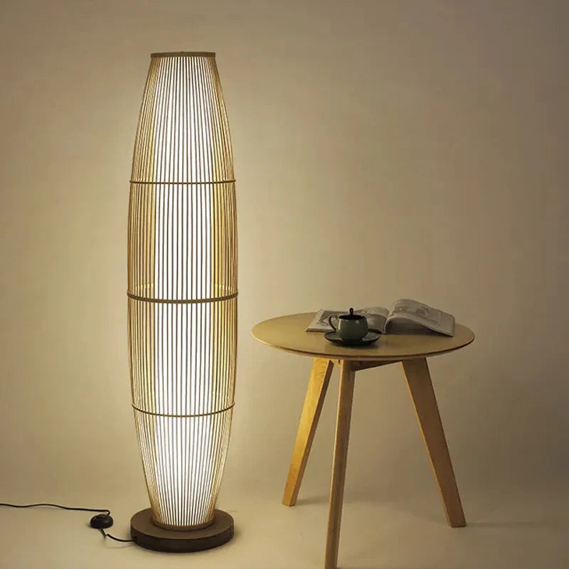 Bamboo Tower Floor Lamp | Premium Quality