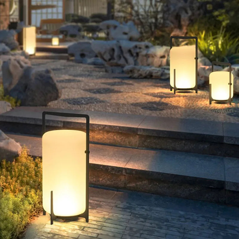 Solar Outdoor Akari Lamp | Premium Quality