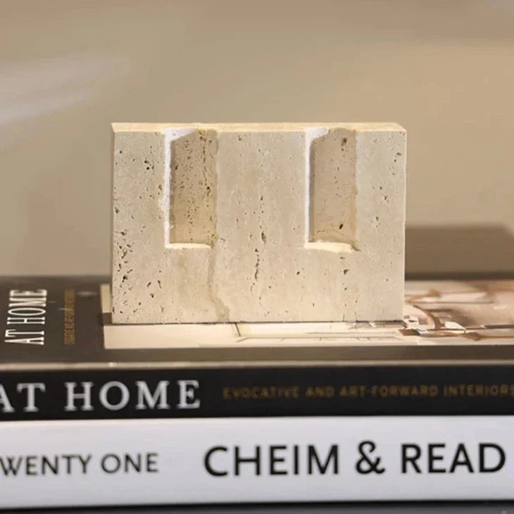 Faux Travertine Candle Holder | Premium Quality