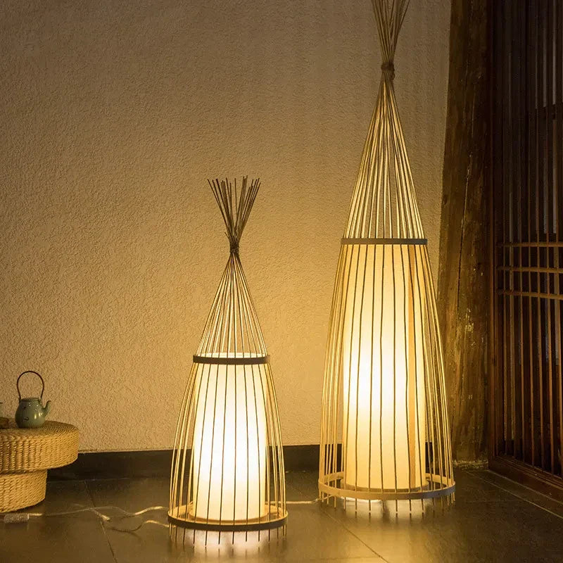 Bamboo TeePee Floor Lamp | Premium Quality