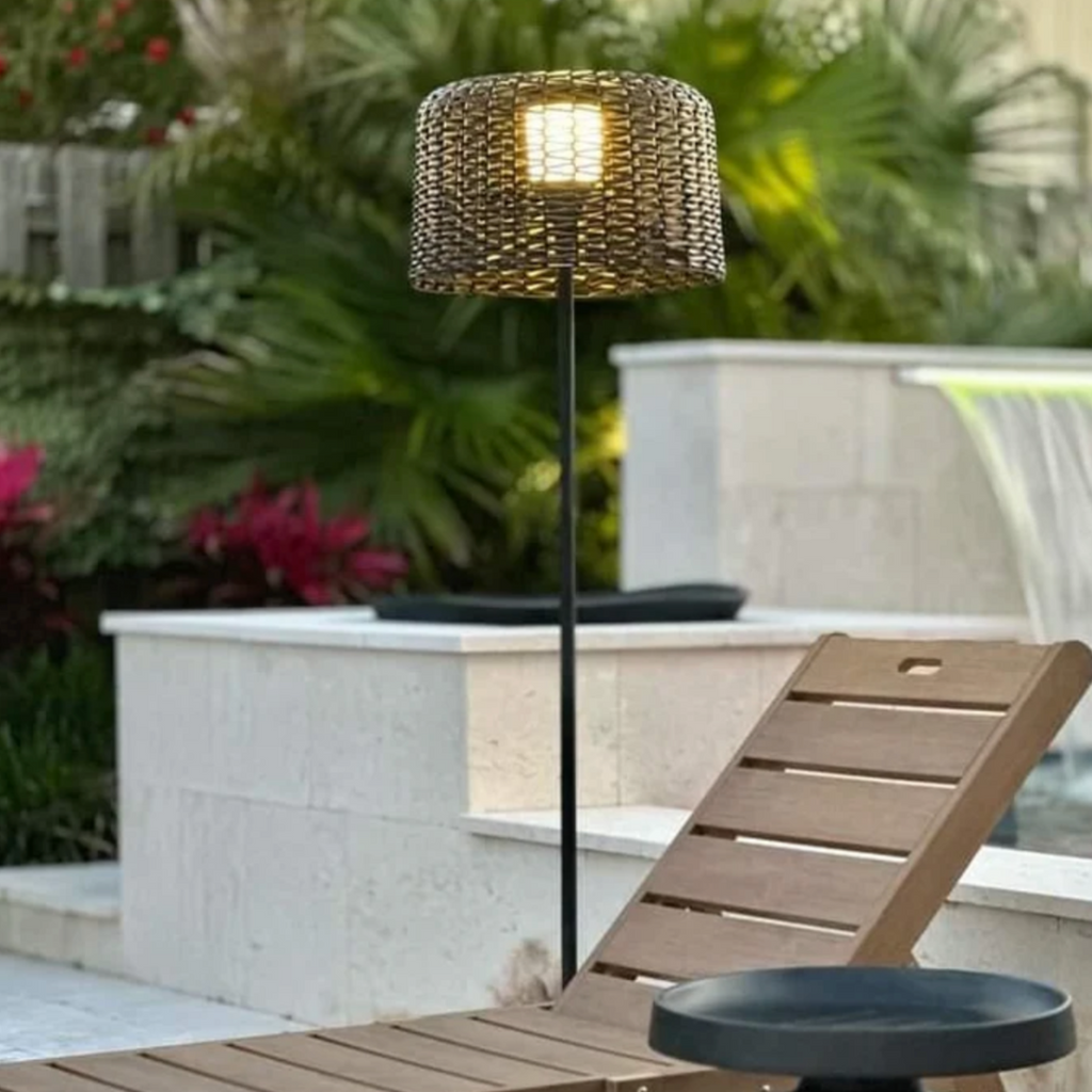 Solar Woven Floor Lamp | Premium Quality